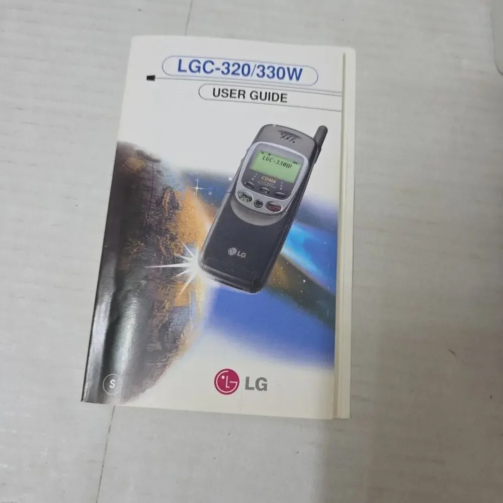 Vintage Flip Phone LGC-330W CDMA Dual Band Digital Cellular Phone Large LCD